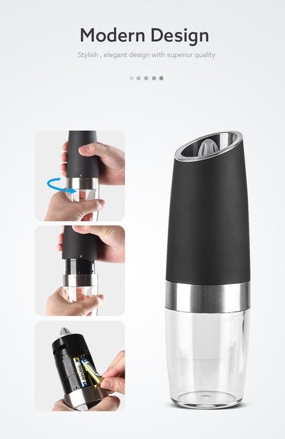 Moedor Elétrico Pimenta Sal C/ Sensor Gravidade e Led