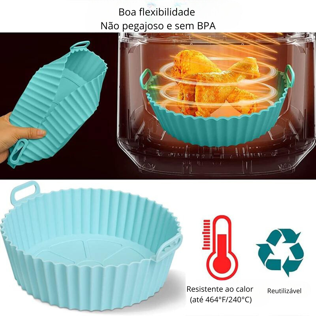 Cesta de Silicone p/ Air Fryer