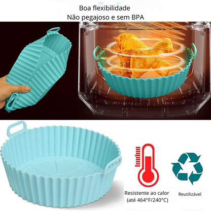Cesta de Silicone p/ Air Fryer